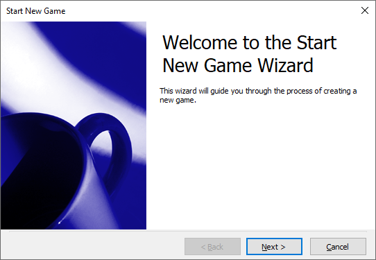Create New Game dialog