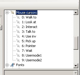 List of Mouse Cursors and their modes
